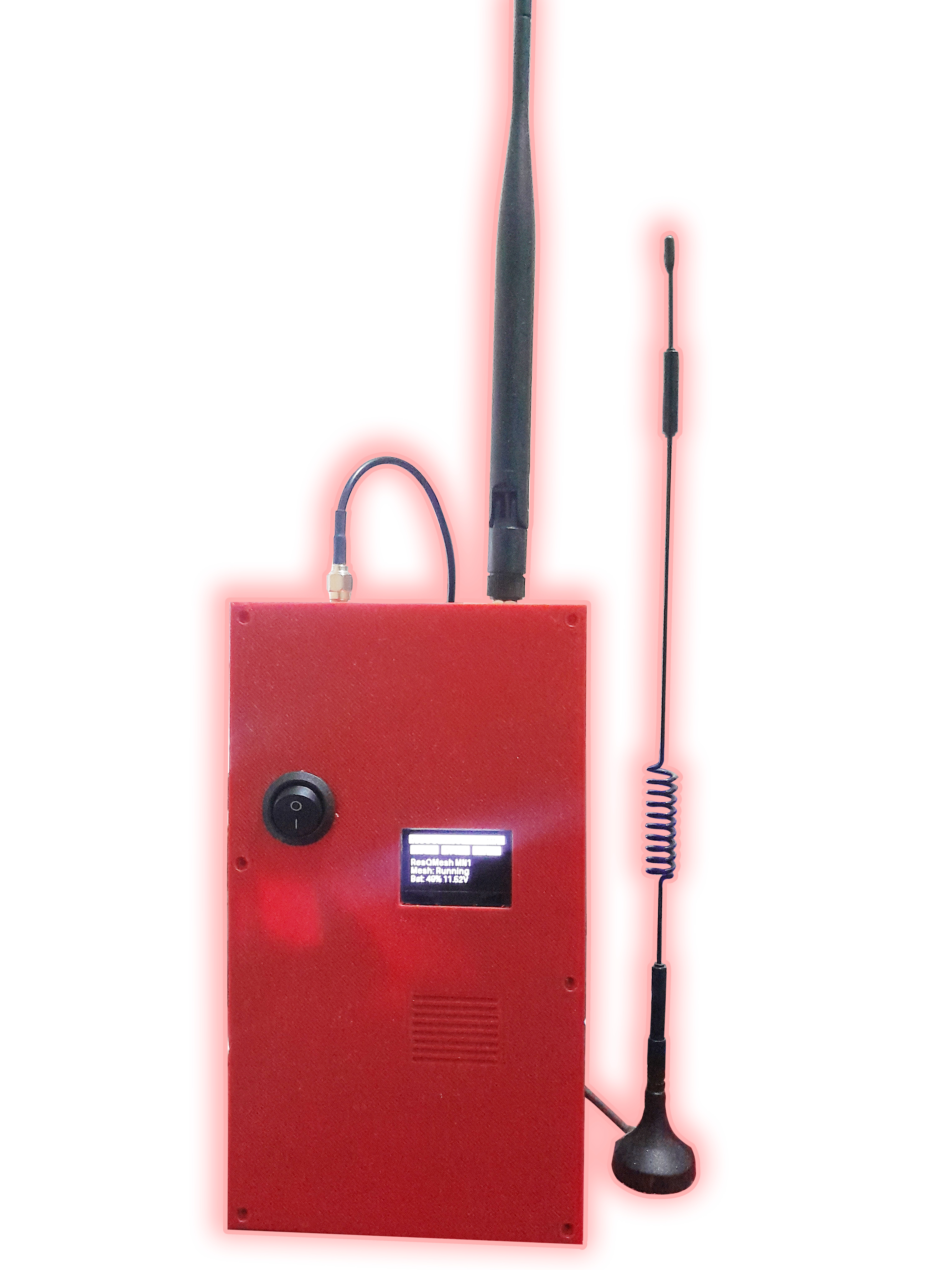 ResQMesh communication device hardware view